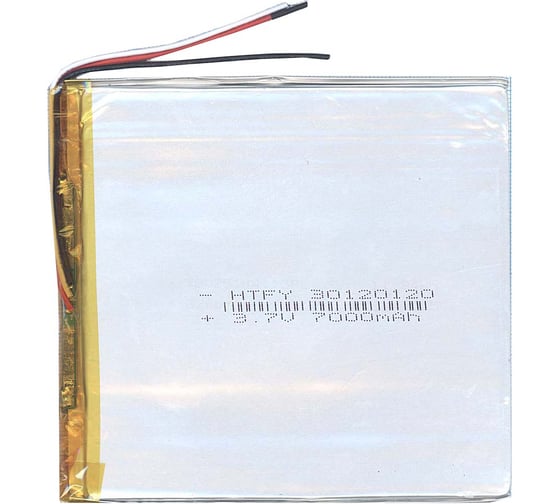 Изображение товара Аккумулятор AMPERIN Li-Pol батарея 3*120*120мм 3pin 3.7V/7000mAh 017393