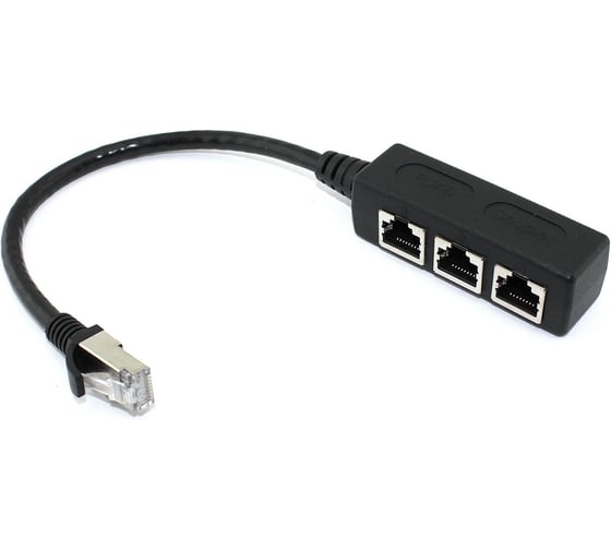 Изображение товара Сплиттер AMPERIN RJ45 на 3 порта 097347