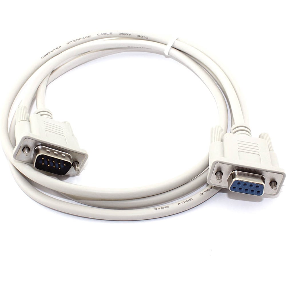 Изображение товара Кабель с разъёмами AMPERIN DB9 RS-232 нуль модемный мама-папа 1,4 м