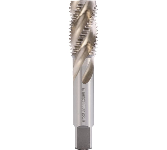 Изображение товара Метчик машинный спиральный H-Tools UN 1.1/4 -8 ISO529 HSSE C/2-3P R35 2B L-151мм a=18мм 1001148
