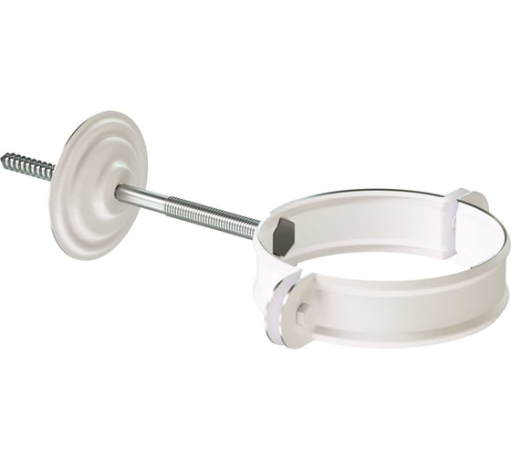 Изображение товара Хомут трубы DOCKE STAL PREMIUM D90(Пломбир 9010) PVHT-1044