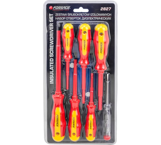 Изображение товара Отвертки диэлектрические Forsage набор 7 предметов F-2827(65959)