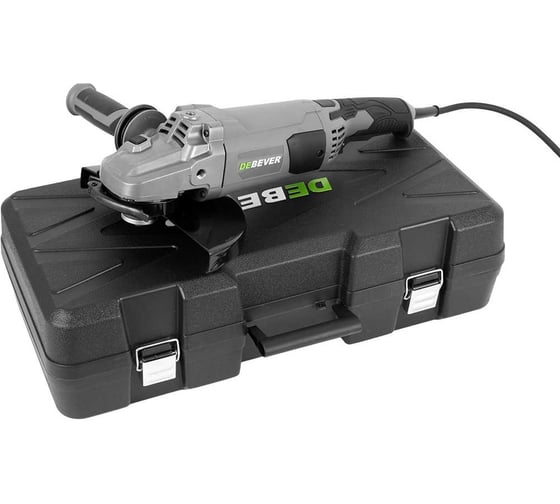 Изображение товара Угловая шлифмашина электрическая DeBever 230 мм, 2200 Вт, 6500 об/мин, 5,5 кг DBE-9237A
