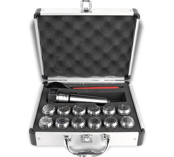 Изображение товара Цанговый патрон MetalMaster ER32 MT4 с набором цанг 3-20 мм (12 шт) 23442