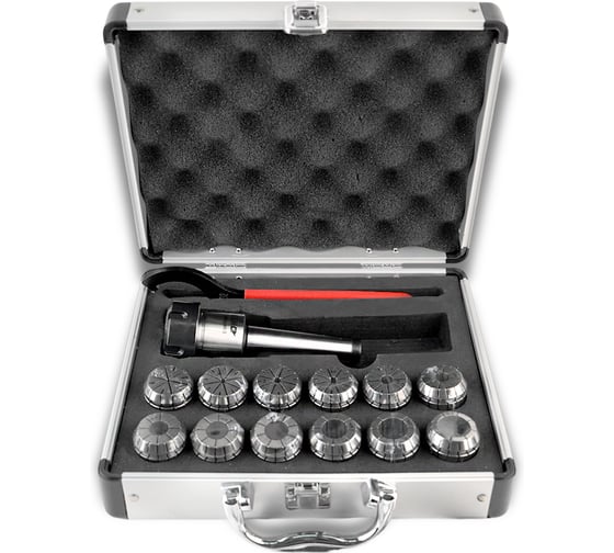 Изображение товара Цанговый патрон MetalMaster ER32 MT3 с набором цанг 3-20 мм (12 шт) 23441