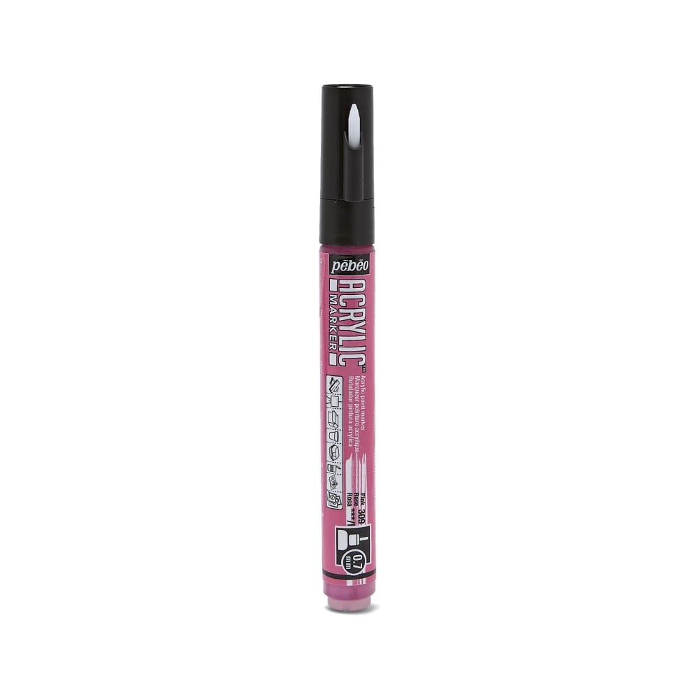 Изображение товара Акриловые маркеры PEBEO Acrylic Marker 0.7 мм набор 6 шт. розовые