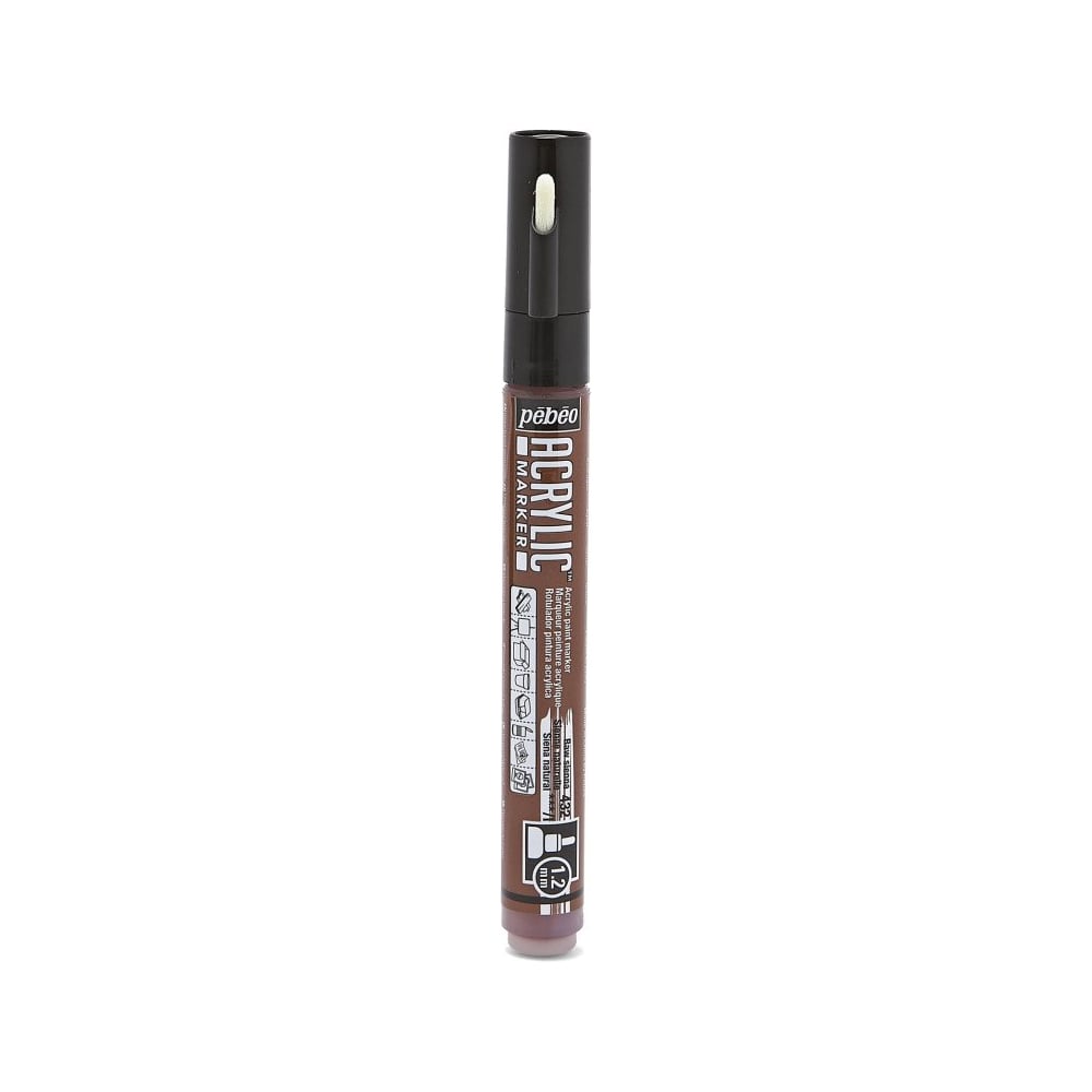 Изображение товара Набор акриловых маркеров PEBEO Acrylic Marker 1.2 мм 6 шт коричневый