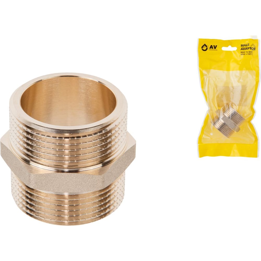 Изображение товара Ниппель AV Engineering 1 1/4 нар.-нар. AVE303014