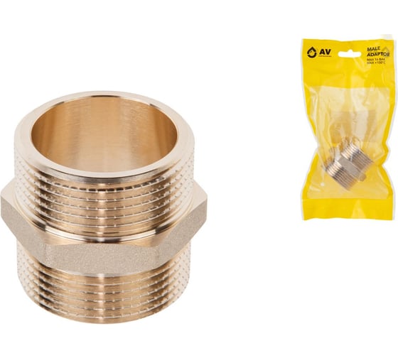 Изображение товара Ниппель AV Engineering 1 1/4 нар.-нар., (инд. упак.) AVE303014