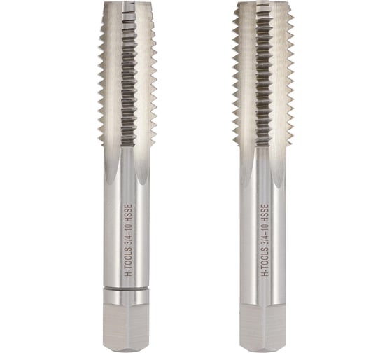 Изображение товара Метчик H-Tools UNC 3/4 -10 комплект из 2х шт. DIN352 HSSE 2B L-95мм a=11 145340EHT