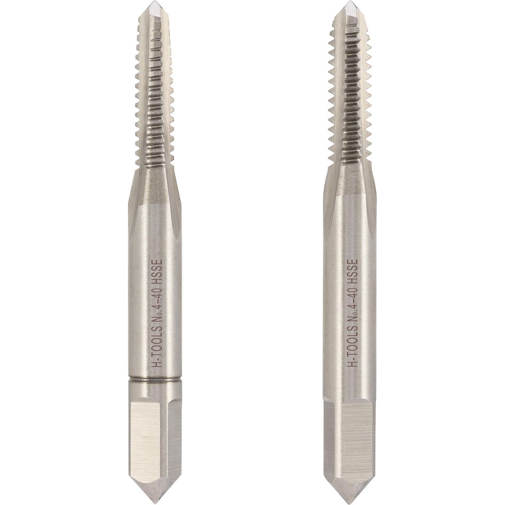 Изображение товара Метчик H-Tools UNC №4 -40 DIN352 HSSE комплект из 2 шт для нарезки резьбы