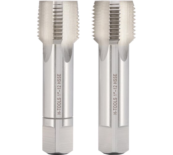 Изображение товара Метчик H-Tools UNF 1.0 -12 комплект из 2х шт. DIN2181 HSSE 2B L-110мм a=14.5 146100EHT
