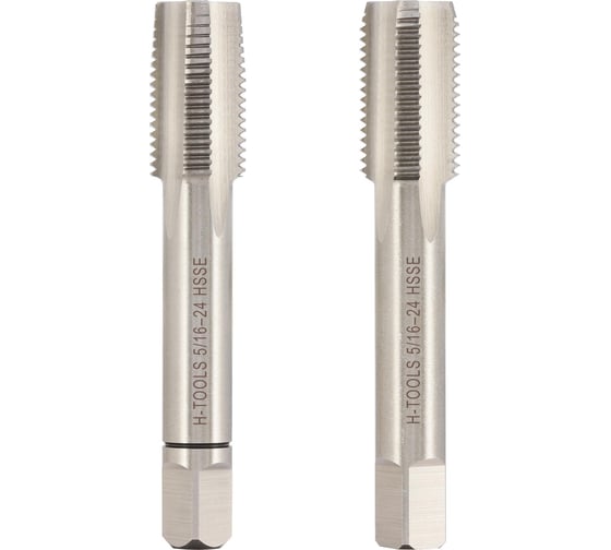 Изображение товара Метчик H-Tools UNF 5/16 -24 комплект из 2х шт. DIN2181 HSSE 2B L-56мм a=4.9 146516EHT