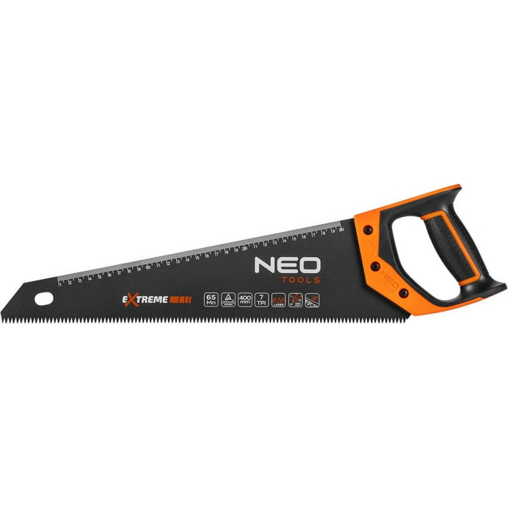 Ножовка по дереву NEO Tools ножовка кратон hobby 2 03 01 011 450 мм шаг 3 6 мм 2 гранные закаленные твч зубья