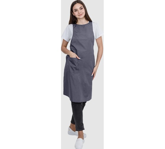 Изображение товара Фартук ГК Спецобъединение ЕВРО, серый (88-100, 170-188), шт, Фар 880/88/170