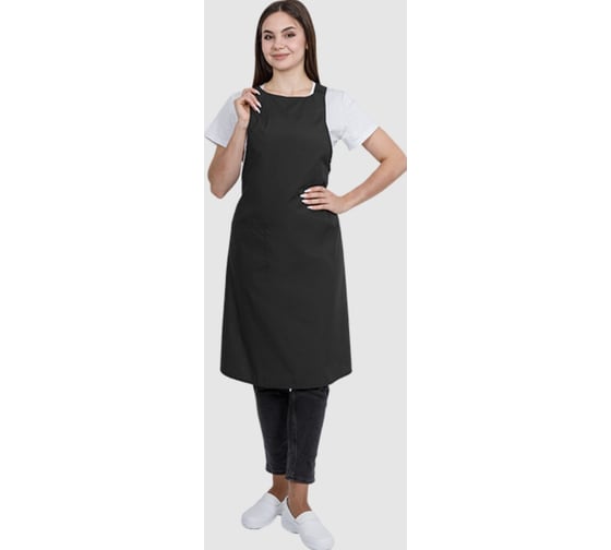 Изображение товара Фартук ГК Спецобъединение ЕВРО, черный (104-116, 170-188), шт, Фар 852/104/170