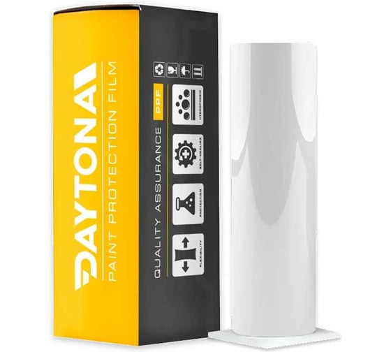 Изображение товара Прозрачная пленка для защиты фар Daytona (1м х 30см) самоклеящаяся защитная бронепленка для оптики автомобиля из ПВХ MP1542030010