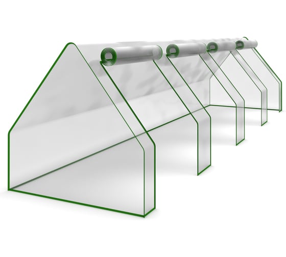 Изображение товара Чехол для теплиц GREEN APPLE GA-House-4х-frame cover на молнии 3600x900x900 мм Б0069722