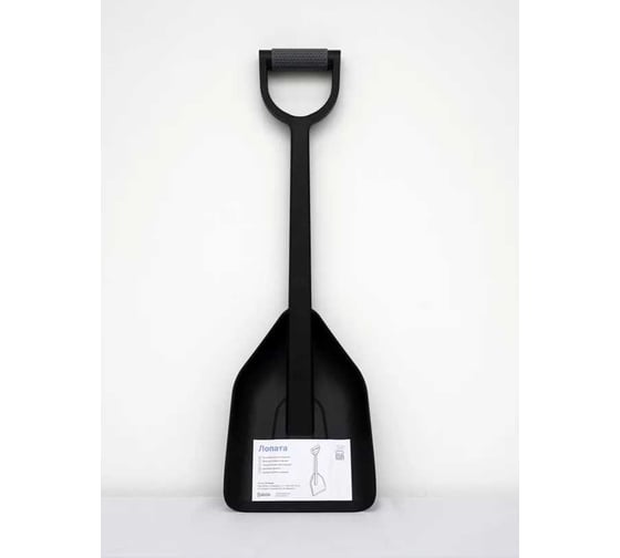 Изображение товара Автомобильная лопата ВПМ черная в ПЭ упаковке (серая ручка) 6197234