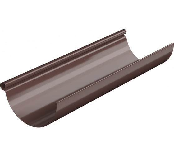 Изображение товара Водосточный желоб Технониколь (125 мм; 3 м; коричневый) TN617442