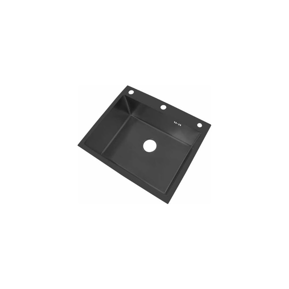 Изображение товара Мойка кухонная Stella Polar Кастельо черная 500х500 мм нержавеющая сталь