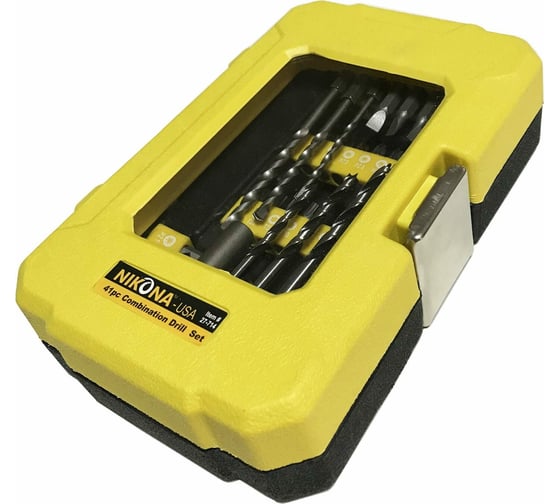 Изображение товара Набор комбинированных сверл и бит Cr-V 41 предмет NIKONA 27-714
