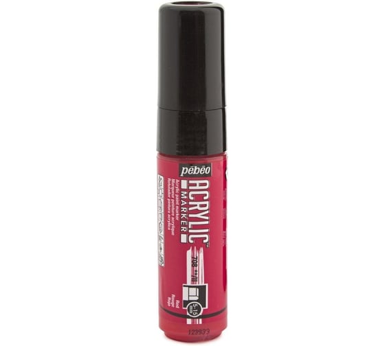 Изображение товара Маркер акриловый PEBEO Acrylic Marker 5-15 мм, перо плоское, 3 шт. 201708 красный 562299