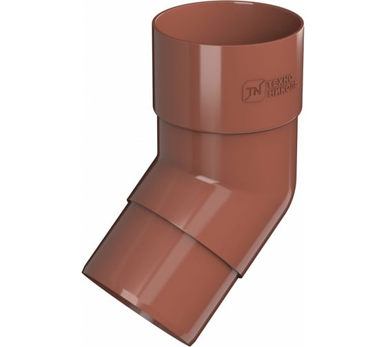 Изображение товара Колено трубы Технониколь (108 градусов; ПВХ; красный; 1 шт) TN519645