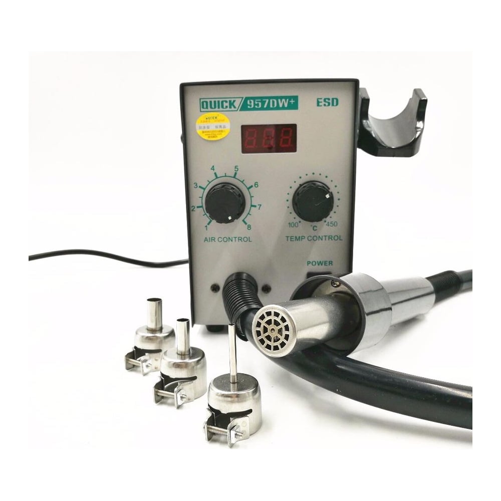 Изображение товара Паяльная станция AMPERIN Quick 957DW+ ESD цифровая профессиональная