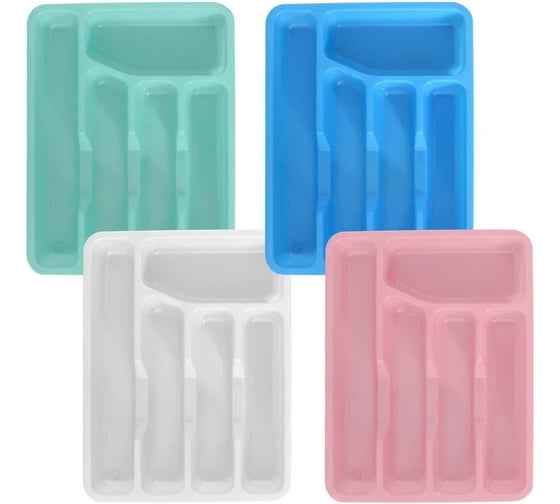 Изображение товара Лоток в ящик для столовых приборов МУЛЬТИДОМ 5 секций, 33.5х26х4.5см NEW МГ56-121