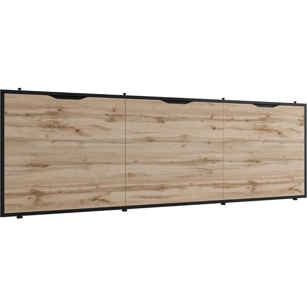 Изображение товара Экран для ванны 1Marka Grunge Loft Дуб вотан откидной металлик ЛДСП 1500 мм