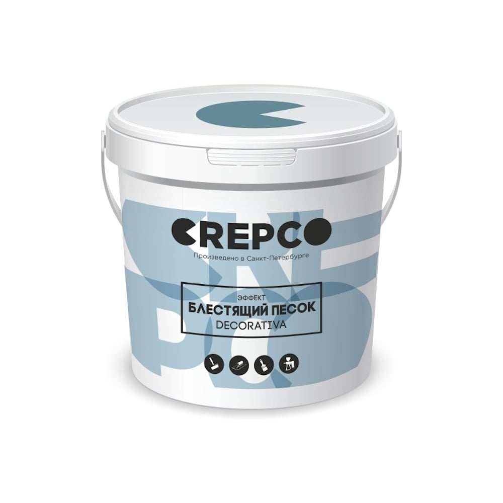 Изображение товара Декоративное влагостойкое матовое покрытие ITALICA DECORATIVA 1 кг блестящий песок