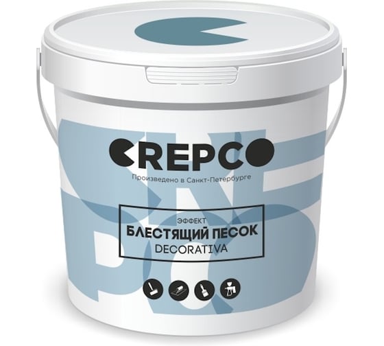 Изображение товара Декоративное влагостойкое матовое покрытие с натуральным микропеском ITALICA DECORATIVA для любых помещений (ванная, санузел, бассейн), блестящий песок, серебристая база, 1 кг, 657