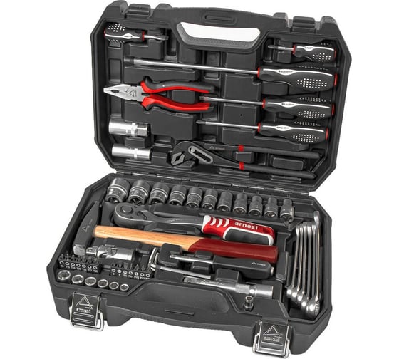 Изображение товара Набор инструментов ARNEZI 58 предметов, 1/4 DR, 1/2 DR R0900058