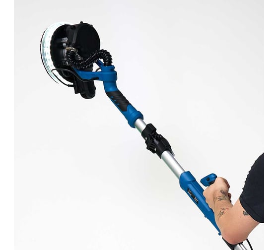 Изображение товара Шлифовальная машинка для стен и потолков с пылесборником Polyecs K100, 750 Вт, LED подсветка, 225 мм 66801