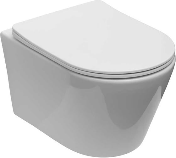 Изображение товара Унитаз подвесной с сиденьем Aquanet Atago 3.0 W TORNADO (Soft Close-SLIMSEAT) 347999