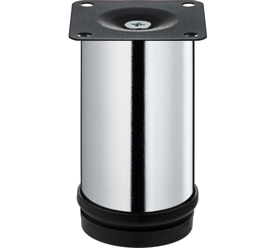 Изображение товара Ножка Tech-Krep металл.круглая, регулир, D50х100 мм, хром (4шт) - пакет /Zitar 155968