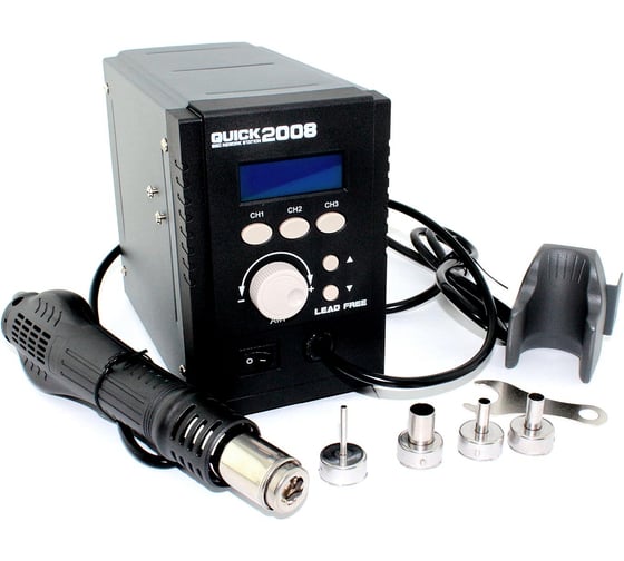 Изображение товара Паяльная станция AMPERIN термовоздушная Quick 2008 700W 108922