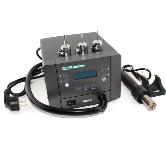 Изображение товара Паяльная станция AMPERIN термовоздушная Quick 862DW+1000W 108960