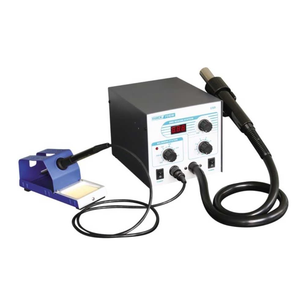 Изображение товара AMPERIN Quick 706W+ паяльная станция 2 в 1 цифровая 480C 450C 220V