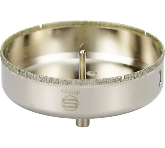 Изображение товара Алмазная коронка с центрирующим сверлом по стеклу и кафелю Strong CTK-089 110мм СТК-08900110