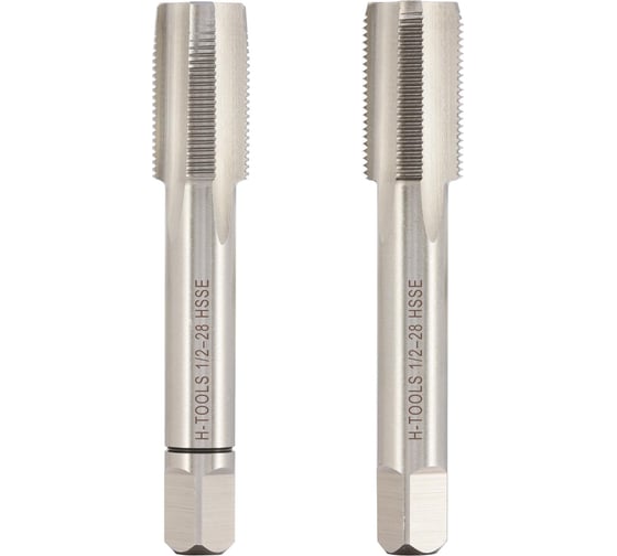 Изображение товара Метчик H-Tools UNEF 1/2 -28 комплект из 2х шт. DIN2181 HSSE 2B L-75мм a=7.0 148120EHT