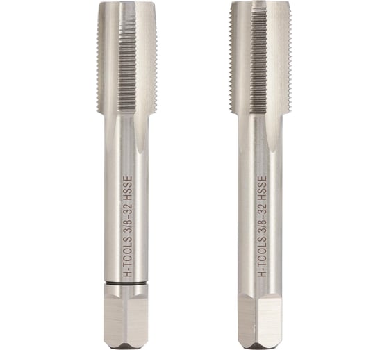 Изображение товара Метчик H-Tools UNEF 3/8 -32 комплект из 2х шт. DIN2181 HSSE 2B L-63мм a=5.5 148380EHT