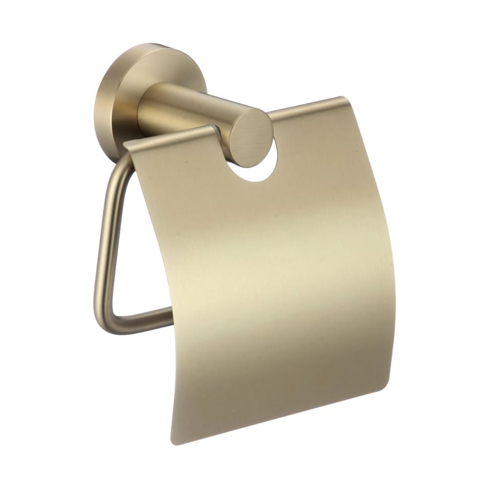 Изображение товара Держатель для туалетной бумаги с крышкой Savol S-005651C нержавеющая сталь золото