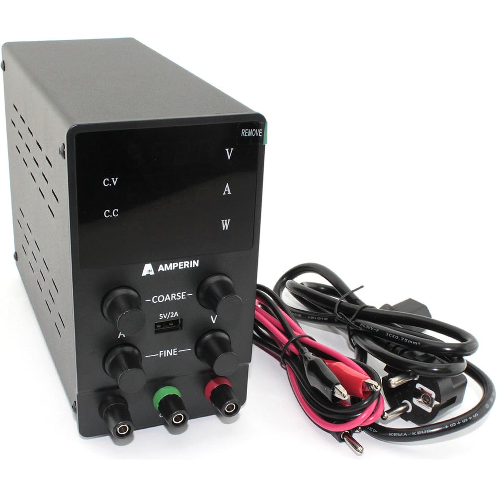 Изображение товара Лабораторный блок питания AMPERIN AI-W3010 30V, 10A 104804