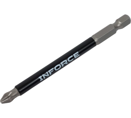 Изображение товара Биты сталь S2, с насечкой, РН 2x90мм, 10 шт Inforce 11-01-376