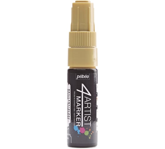 Изображение товара Маркер художественный PEBEO 4Artist Marker на масляной основе 8 мм перо скошенное 3 шт. 580255 под золото 470819