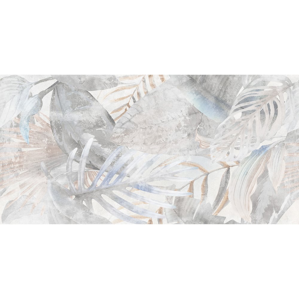 Изображение товара Керамогранит Delacora Bahamas Floristry Light 1200x600 мм матовый серый