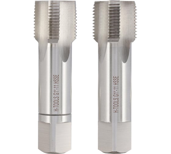 Изображение товара Метчик трубный H-Tools G 1.0 -11, комплект из 2х шт., DIN5157, HSSE, L-100мм, a=20 55326EHT