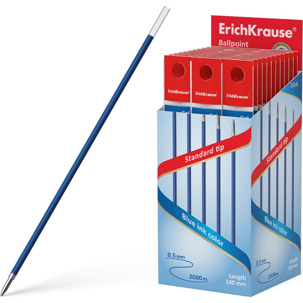 Стержень для ручек R-301 Stick ErichKrause сменный стержень для 4х цветных шариковых ручек tombow reporter 4 0 7 мм красный